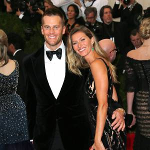 Tom Brady et sa femme Gisele Bündchen - Soirée du Met Ball / Costume Institute Gala 2014: "Charles James: Beyond Fashion" à New York. Le 5 mai 2014.