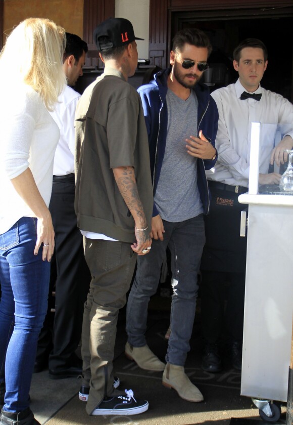 Scott Disick et le rappeur Tyga à Los Angeles le 5 décembre 2015.