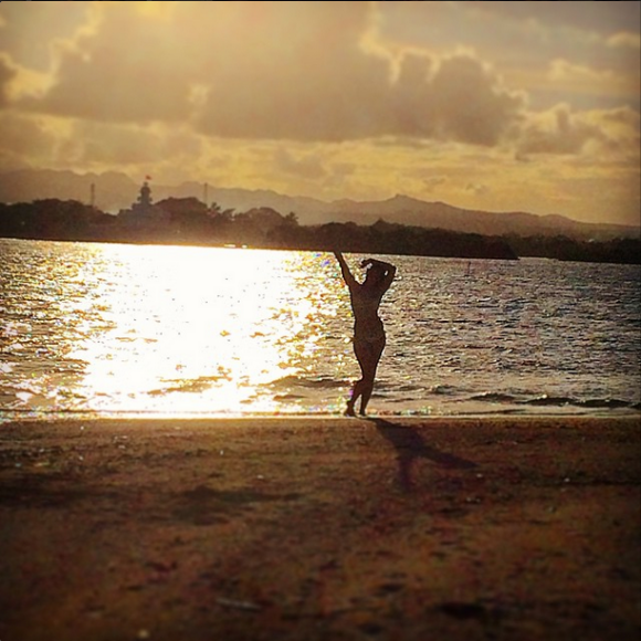Pauline Ducruet en vacances à l'Île Maurice en début d'année 2015. Photo postée sur son compte Instagram.