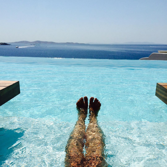 Pauline Ducruet en vacances à Mykonos à l'été 2015. Photo de son compte Instagram.