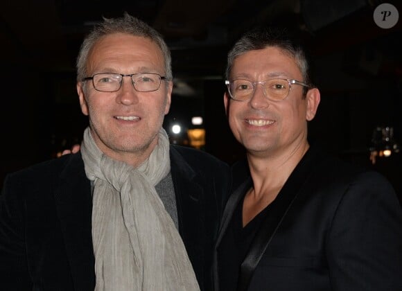 Laurent Ruquier et Jacques Sanchez au NoLita à Paris, le 4 novembre 2015. © Veeren