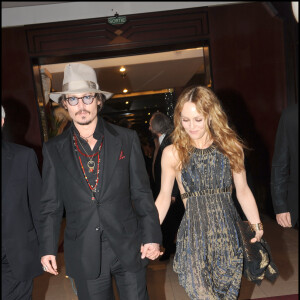 Johnny Depp et Vanessa Paradis - Soirée Chanel à Cannes, le 5 mai 2010