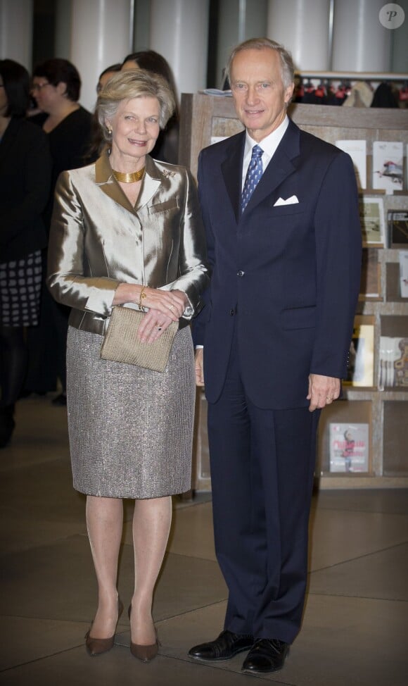 L'archiduchesse Marie-Christine et l'archiduc Carl Christian d'Autriche lors du concert organisé le 9 janvier 2016 à la Philharmonie pour le 95e anniversaire du grand-duc Jean de Luxembourg.