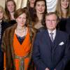 Le prince Jean de Luxembourg et sa femme Diane lors du concert organisé le 9 janvier 2016 à la Philharmonie pour le 95e anniversaire du grand-duc Jean de Luxembourg.