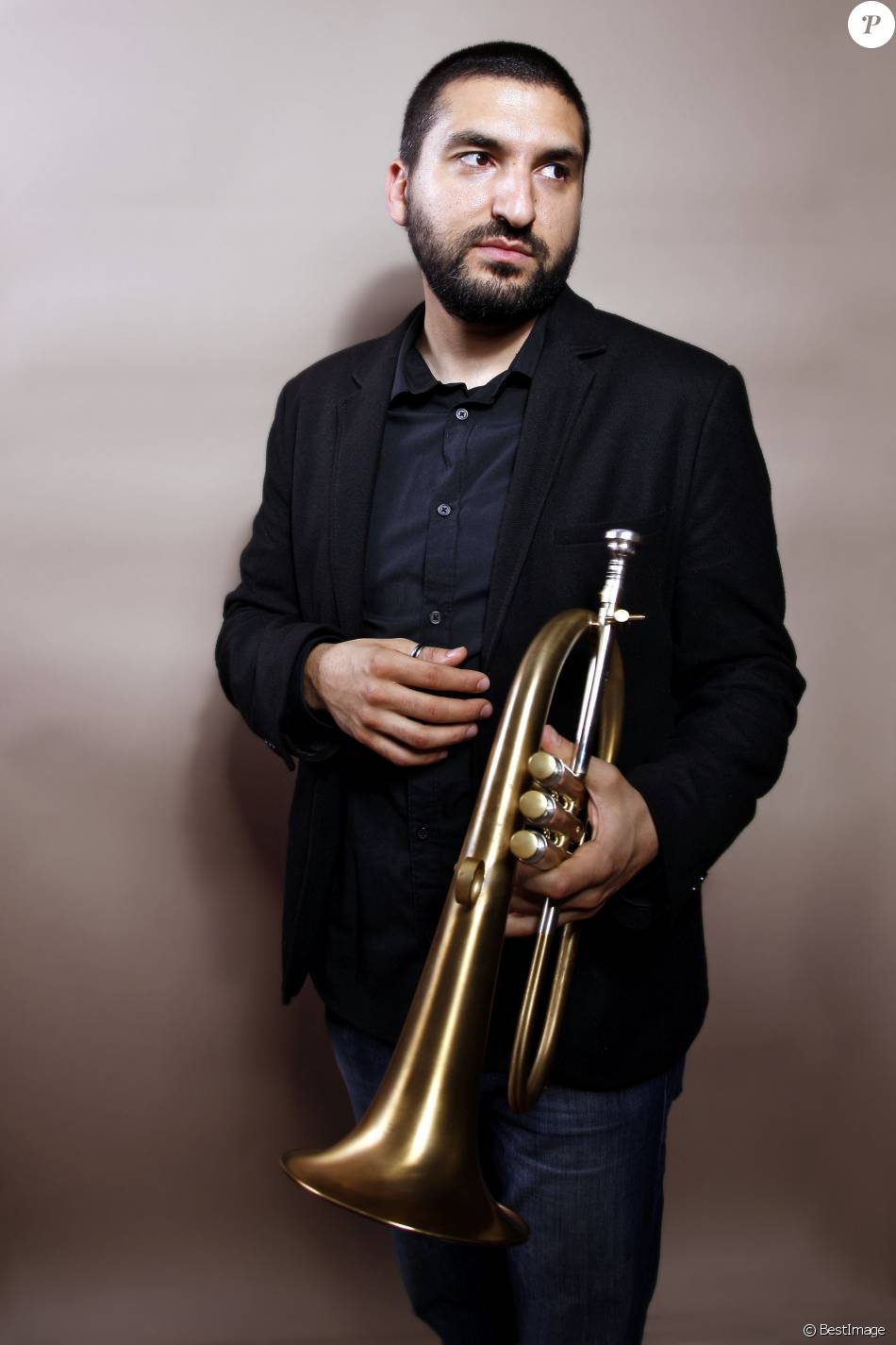 Portrait d'Ibrahim Maalouf réalisé en 2014. Purepeople