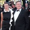 Daniel Auteuil et sa femme Aude Ambroggi - Montée des marches du film "La Vénus à la fourrure" lors du 66e festival du film de Cannes. Le 25 mai 2013