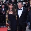 Daniel Auteuil et sa femme Aude Ombraggi - Montée des marches du film "Inside Llewyn Davis" lors du 66e festival du film de Cannes, le 19 mai 2013.