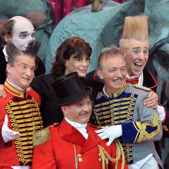 Image de la conférence de presse de lancement du 40e Festival international du cirque de Monte-Carlo, sous la présidence de la princesse Stéphanie de Monaco, le 12 janvier 2016 sous le chapiteau de Fontvieille. © BestImage/Michael Alesi