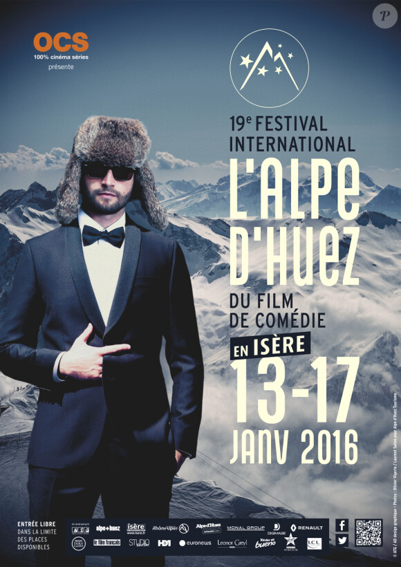 Affiche du Festival international du film de comédie de l'Alpe d'Huez 2016