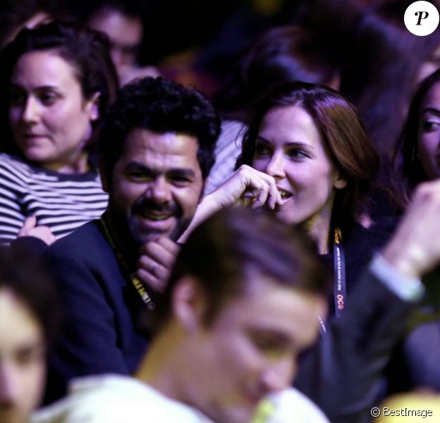 Jamel Debbouze et sa femme Mélissa Theuriau assistent à la soirée d'ouverture du 19ème Festival International du film de Comédie de l'Alpe d'Huez le 13 janvier 2016. © Dominique Jacovides/Bestimage