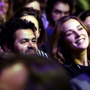 Jamel Debbouze et sa femme Mélissa Theuriau assistent à la soirée d'ouverture du 19ème Festival International du film de Comédie de l'Alpe d'Huez le 13 janvier 2016. © Dominique Jacovides/Bestimage