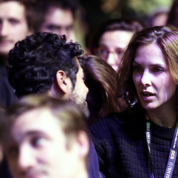 Jamel Debbouze et sa femme Mélissa Theuriau assistent à la soirée d'ouverture du 19ème Festival International du film de Comédie de l'Alpe d'Huez le 13 janvier 2016. © Dominique Jacovides/Bestimage