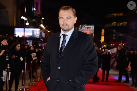 Leonardo DiCaprio à la première du film 'The Revenant' à Londres, le 14 janvier 2016