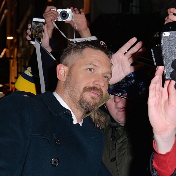 Tom Hardy à la première du film 'The Revenant' à Londres, le 14 janvier 2016