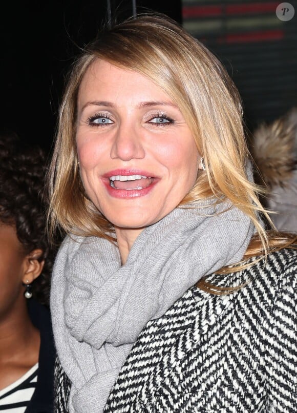 Cameron Diaz arrivant aux ABC Studios pour participer à l'émission "Good Morning America" à New York, le 4 décembre 2014.