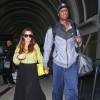 Lamar Odom et Khloé Kardashian à l'aéroport de Los Angeles, le 4 mai 2012