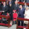 Le prince Albert II et la princesse Charlene de Monaco lors de la messe inaugurale du pape Francois sur la place Saint-Pierre de Rome le 19 mars 2013