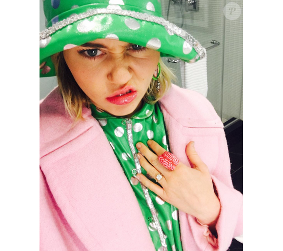Miley Cyrus a publié une photo d'elle sur sa page Instagram, le 17 janvier 2016.