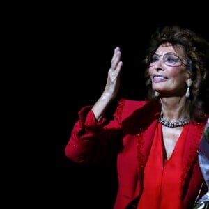 Sophia Loren - Soirée hommage à Sophia Loren à l'Auditorium de Lyon lors de la 7éme édition du Festival Lumiére de Lyon le 13 octobre 2015.