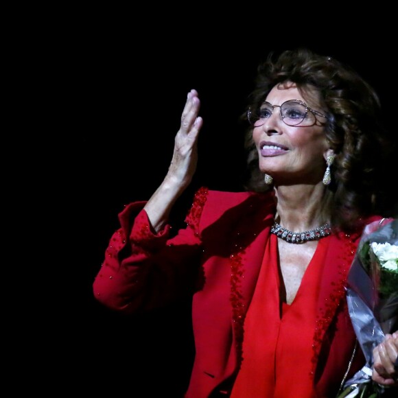 Sophia Loren - Soirée hommage à Sophia Loren à l'Auditorium de Lyon lors de la 7éme édition du Festival Lumiére de Lyon le 13 octobre 2015.