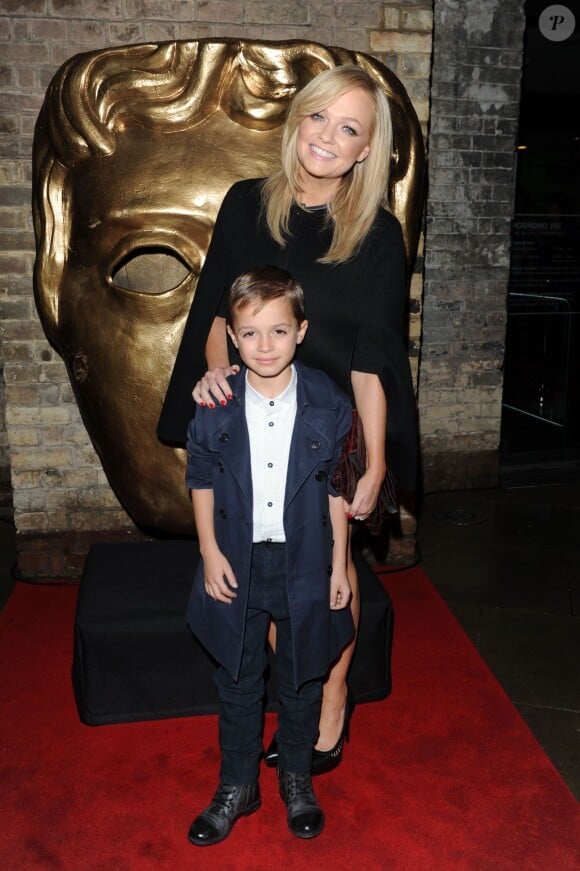 Emma Bunton et son fils Beau Lee - Soirée des "British Academy BAFTA Children's Awards" à Londres. Le 23 novembre 2014
