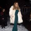 Exclusif - Mariah Carey sort d'un dîner au restaurant Matsuhisa avec son compagnon James Packer (non photographié) et des amis à Aspen le 22 décembre 2015.