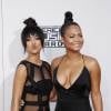 Karrueche Tran et Christina Milian - 43ème cérémonie annuelle des "American music awards" à Los Angeles le 23 novembre 2015