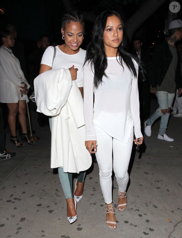 Christina Milian et Karrueche Tran - People à Los Angeles le 13 juin 2015.