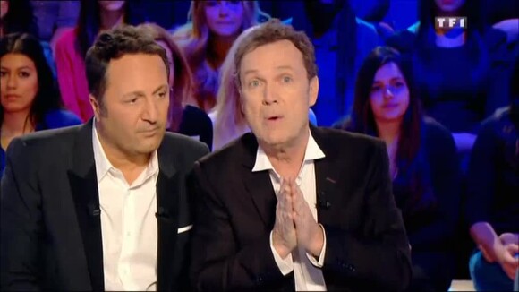 Julien Lepers fait ses adieux à Questions pour un champion sur TF1, le 13 janvier 2016.