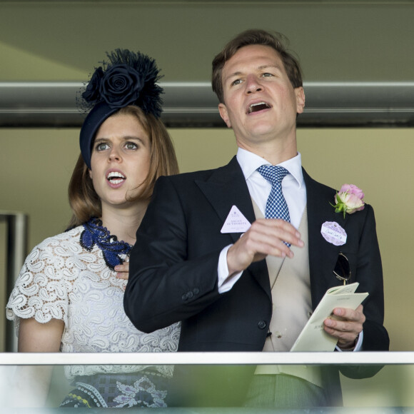 La princesse Beatrice d'York et Dave Clark au Royal Ascot le 19 juin 2015.