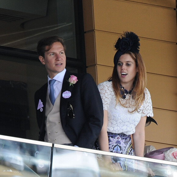 La princesse Beatrice d'York et Dave Clark au Royal Ascot le 19 juin 2015.