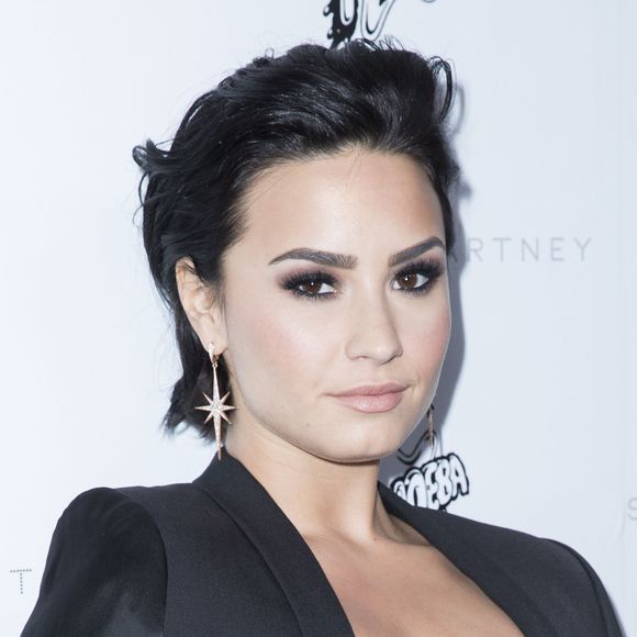 Demi Lovato - Présentation de la nouvelle collection Stella McCartney Automne 2016 au disquaire mythique Amoeba à Los Angeles, le 12 janvier 2016. © Olivier Borde/Bestimage