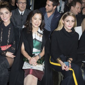 Clotilde Courau, Michelle Yeoh et Olivia Palermo assistent au défilé Elie Saab (collection Haute Couture printemps-été 2016) au Théâtre National de Chaillot. Paris, le 27 janvier 2016. © Olivier Borde / Bestimage