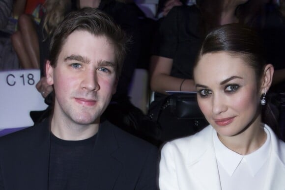 Olga Kurylenko et son amoureux Max Benitz en front row lors du défilé Haute Couture Giorgio Armani Privé Printemps-Eté 2016 à Paris le 26 janvier 2016. © Olivier Borde/Bestimage