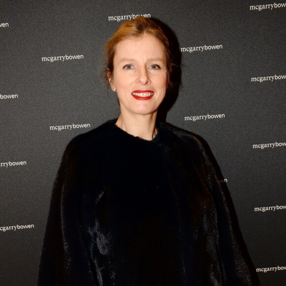 Exclusif - Karin Viard - L'agence McGarryBowen, l'une des 5 agences de publicité mondiale les plus réputées, rejoint Dentsu Aegis Network (1er groupe international de communication global) et fête sa nouvelle expertise luxe lors du vernissage de l'exposition BENTU à la Fondation Louis Vuitton à Paris, le 27 janvier 2016. © Rachid Bellak/Bestimage