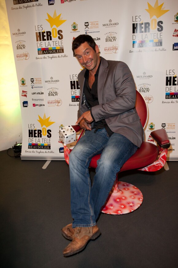 L'acteur Franck Sémonin - 3e festival "Les Héros de la Télé" à Beausoleil le 11 octobre 2014.