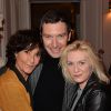 Chrystelle Labaude, Franck Sémonin et Virginie Caliari - Cocktail pour fêter le 100e épisode de la série Section de recherches et le lancement de la diffusion de la 9e saison au Pavillon Etoile à Paris, le 5 février 2015.