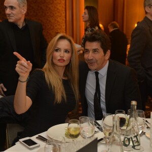 Adriana Karembeu et son mari Andre Ohanian - Dîner du Conseil de Coordination des Organisations Arméniennes de France, à l'hôtel du Collectionneur, à Paris, le 28 janvier 2016