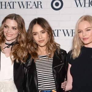 Jaime King, Jessica Alba et Kate Bosworth assistent à la soirée de lancement de la collection de Who What Wear pour Target à l'ArtBeam. New York, le 27 janvier 2016.