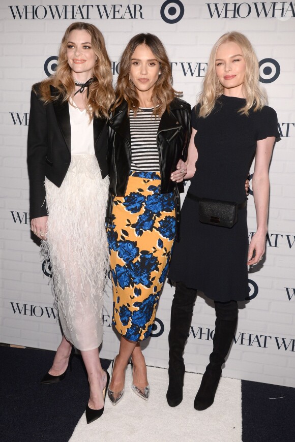 Jaime King, Jessica Alba et Kate Bosworth assistent à la soirée de lancement de la collection de Who What Wear pour Target à l'ArtBeam. New York, le 27 janvier 2016.