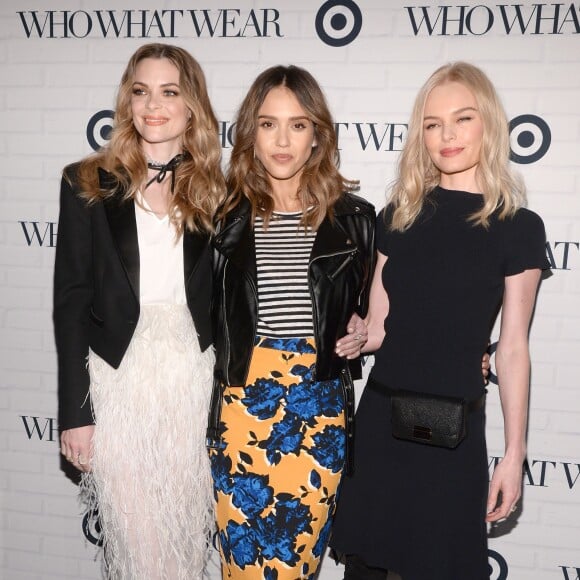 Jaime King, Jessica Alba et Kate Bosworth assistent à la soirée de lancement de la collection de Who What Wear pour Target à l'ArtBeam. New York, le 27 janvier 2016.