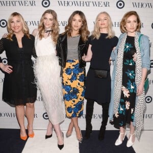 Hillary Kerr, Jaime King, Jessica Alba, Kate Bosworth et Katherine Power assistent à la soirée de lancement de la collection de Who What Wear pour Target à l'ArtBeam. New York, le 27 janvier 2016.