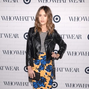 Jessica Alba assiste à la soirée de lancement de la collection de Who What Wear pour Target à l'ArtBeam. New York, le 27 janvier 2016.