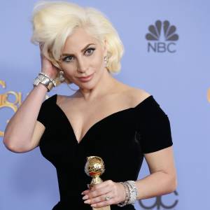 Lady Gaga - Press Room lors de la 73ème cérémonie annuelle des Golden Globe Awards à Beverly Hills, le 10 janvier 2016. © Olivier Borde/Bestimage