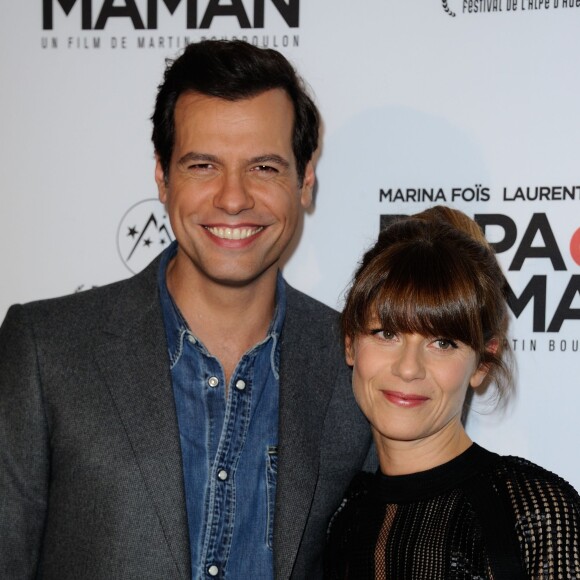 Laurent Lafitte et Marina Fois à la première de Papa ou Maman à Paris, le 26 janvier 2015.