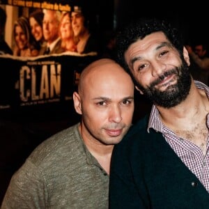 Eric Judor et Ramzy Bédia assistent à la première du film La Tour 2 Contrôle Infernale, à Paris, le 1er Février 2016.