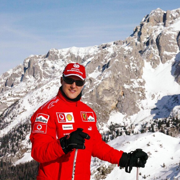 Michael Schumacher à Madonna di Campiglio, le 12 janvier 2006