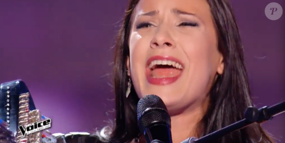 Lena Woods dans The Voice 5, le samedi 6 février 2016, sur TF1