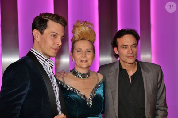 Florian Wess, Helena Fürst et Anthony Delon - Bal de l'Opéra de Vienne. Le 4 février 2016