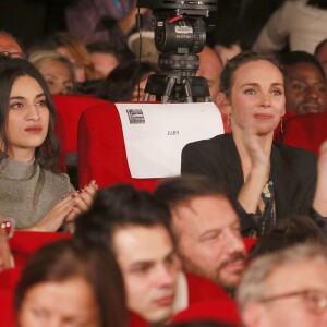 Camélia Jordana et Claire Keim - Soirée de clôture du 18ème Festival des créations télévisuelles de Luchon le 6 février 2016. © Patrick Bernard/Bestimage